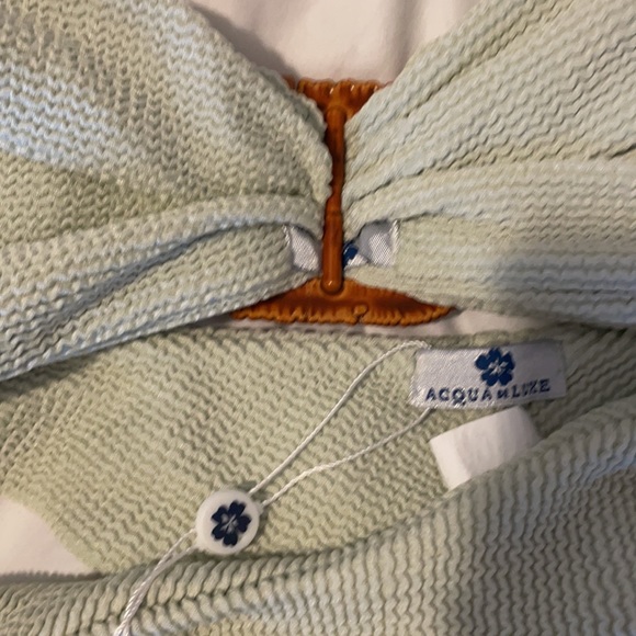 NWT Acqua Deluxe Bandeau 3-way Bikini Set Seafoam - Picture 12 of 13